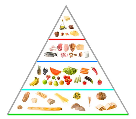 como funciona a piramide alimentar